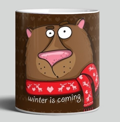 Winter is coming, Кружка c принтом керамическая