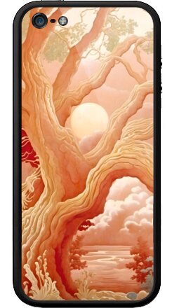 Сюрреалистичное древо жизни в стиле ар-нуво - Бампер на iPhone 5, 5S