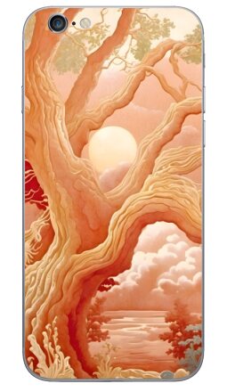 Сюрреалистичное древо жизни в стиле ар-нуво - Виниловые наклейки на iPhone 6, 6s - купить в Москве