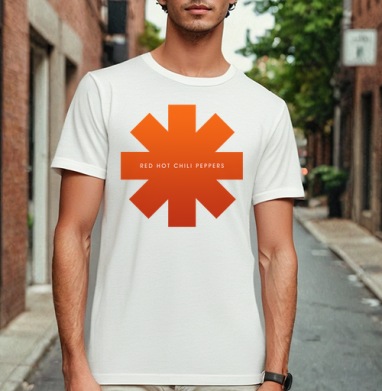 Аsterisk RHCP, Футболка мужская Base белая