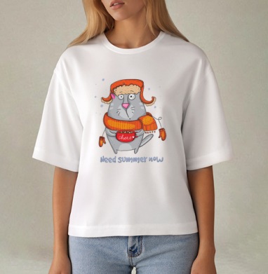 I need summer.., Футболка женская оверсайз Mido