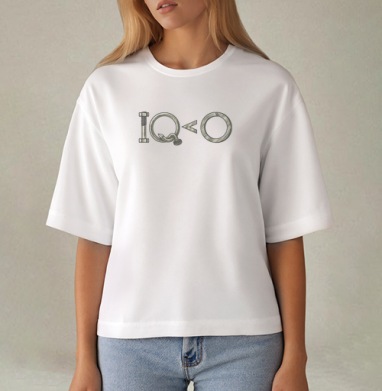 IQ, Футболка женская оверсайз Mido