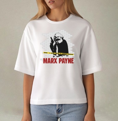 MARX PAYNE, Футболка женская оверсайз Mido