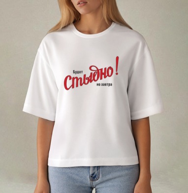 Будет Стыдно! но завтра – смелое заявление, Футболка женская оверсайз Mido