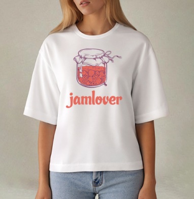 Jamlover – Сладкоешкам посвящается, Футболка женская оверсайз Mido