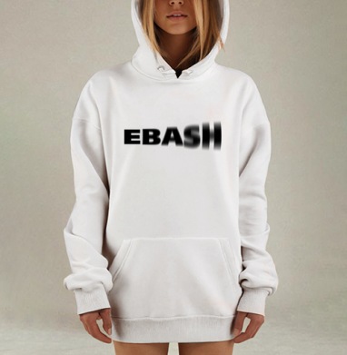 Динамичный текст EBASIII с эффектом размытия, Hoodie Mjhigh Dig, оверсайз, утепленная