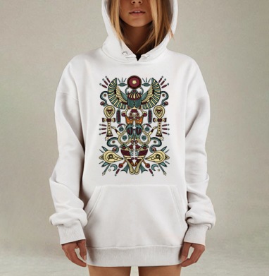 Мистический египетский скарабей с крыльями, Hoodie Mjhigh Dig, оверсайз, утепленная
