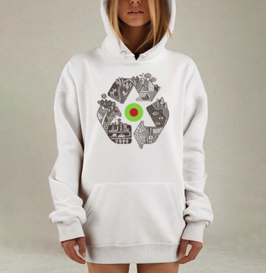 Экомир, Hoodie Mjhigh Dig, оверсайз, утепленная