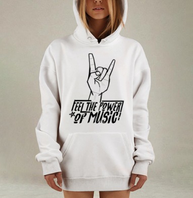 Жест «Коза» – Символ Рок-энергии и Стиля, Hoodie Mjhigh Dig, оверсайз, утепленная