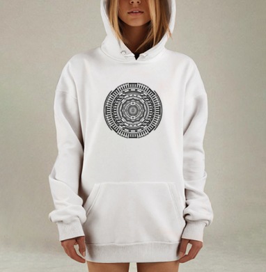 Круглое, Hoodie Mjhigh Dig, оверсайз, утепленная