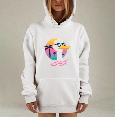 Майами Гусь, Hoodie Mjhigh Dig, оверсайз, утепленная