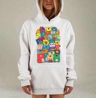Медведудл, Hoodie Mjhigh Dig, оверсайз, утепленная