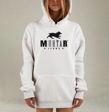 Энергичный фирменный знак для повседневной носки MUHTAR JEANS / МУХТАР ДЖИНСЫ, Hoodie Mjhigh Dig, оверсайз, утепленная