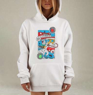 На Светофоре, Hoodie Mjhigh Dig, оверсайз, утепленная