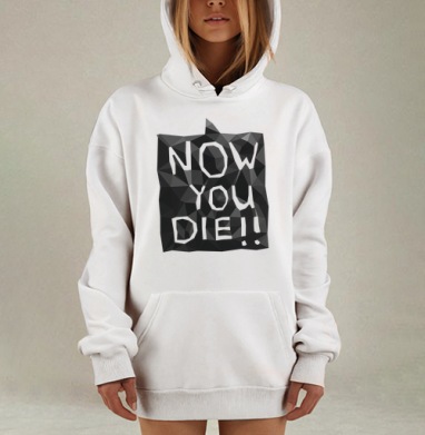 Агрессивный лоу поли мыслепузырь угловатый текст, Hoodie Mjhigh Dig, оверсайз, утепленная