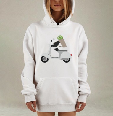 ПАНДА НА ВЕСПЕ, Hoodie Mjhigh Dig, оверсайз, утепленная