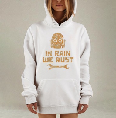 Ржавчина, Hoodie Mjhigh Dig, оверсайз, утепленная