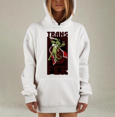 Трансфер, Hoodie Mjhigh Dig, оверсайз, утепленная