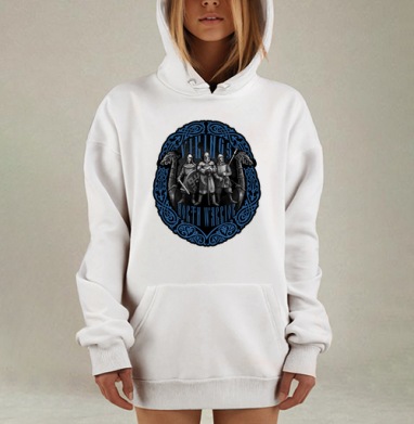 Викинги Северный Воин — героическая эмблема клана, Hoodie Mjhigh Dig, оверсайз, утепленная