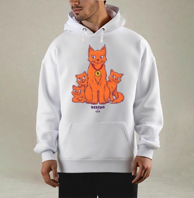 Коты и Котята, Толстовка Mjhigh, утепленная