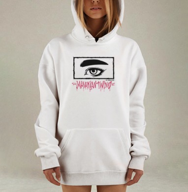 Manukian Twins Eye  / Глаза близнецов Манукян, Hoodie Mjhigh Dig, оверсайз, утепленная