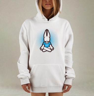 Медитирующий инопланетянин в позе лотоса внутренний покой гармония, Hoodie Mjhigh Dig, оверсайз, утепленная