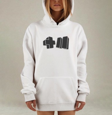 Yal в монохроме, Hoodie Mjhigh Dig, оверсайз, утепленная