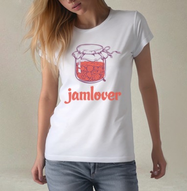 Jamlover – Сладкоешкам посвящается, Футболка женская белая 180гр