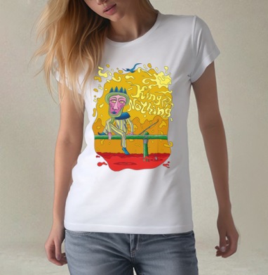 King Nothing, Футболка женская белая 180гр