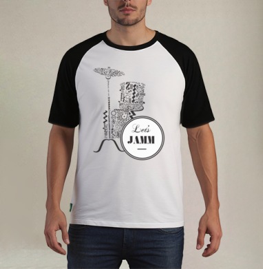 Lets Jamm - Футболка мужская REGULAR реглан бел/черный, страница 23
