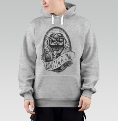 Брат-Сова в шлеме пилота с хулиганским видом, Толстовка Mjhigh–Mel, утепленная