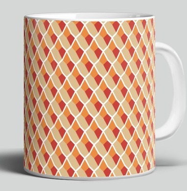 Lattice Pattern - Геометрический узор сетка создаст стильный теплый декор - Магазин футболок mastoidishka - Дизайнерские принты