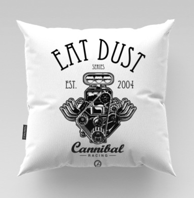 Двигатель Eat Dust Cannibal Racing 2004, Подушка велюр плюшевая 45х45