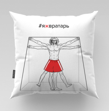 Яжвратарь, Подушка велюр плюшевая 45х45