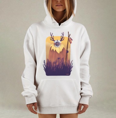 Дух рассвета, Hoodie Mjhigh Dig, оверсайз, утепленная