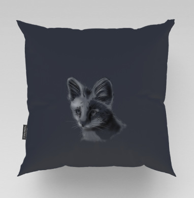 Дикий кот - Магазин футболок BiG_BOSS - Дизайнерские принты, Подушки