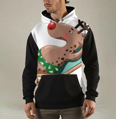 Олень в купальнике отдыхает на шезлонге кайфули - Магазин футболок от Perchik