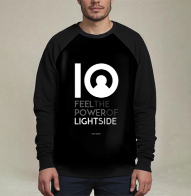 FEEL THE POWER OF LIGHT SIDE / ПОЧУВСТВУЙ СИЛУ СВЕТЛОЙ СТОРОНЫ, Свитшот мужской 3D / хлопок
