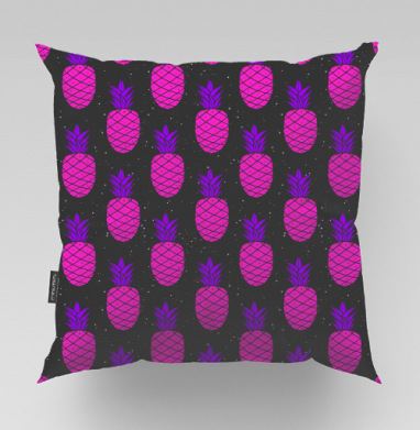 Космический ананасовый паттерн - acidmagenta, Подушки