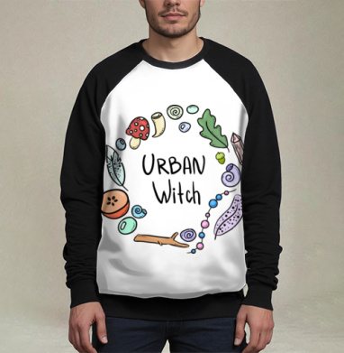 Urban Witch / Городская ведьма, Свитшот мужской 3D / хлопок