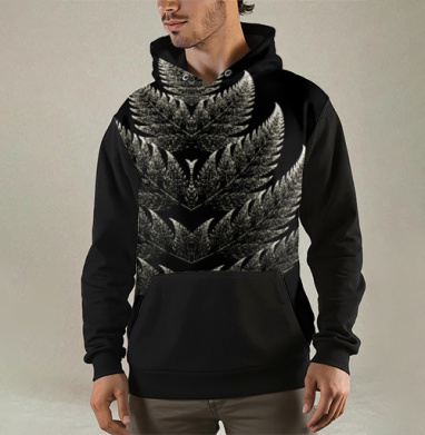 Ёлочка в инее, Толстовка мужская Regular 3D