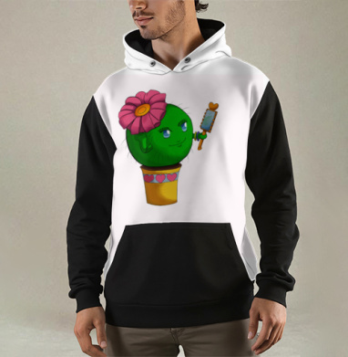 Кактус-модница, Толстовка мужская Regular 3D