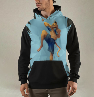 Спортивный кот, Толстовка мужская Regular 3D