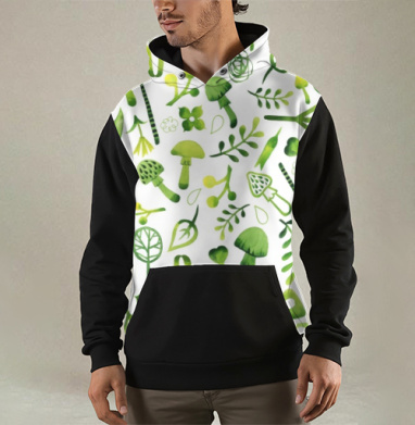 Веселые грибы, Толстовка мужская Regular 3D