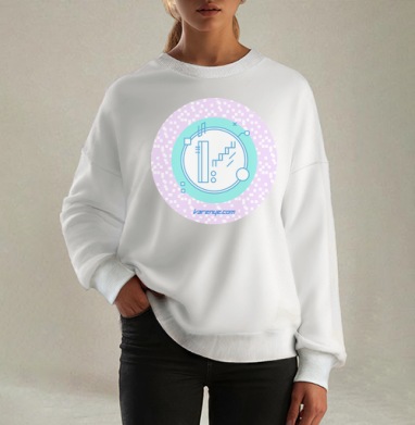 VARENYE T-SHIRT / ВАРЕНЬЕ, Свитшот оверсайз белый женский