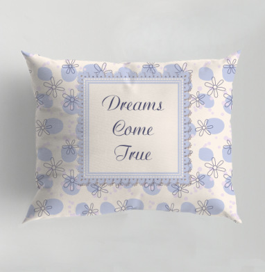 Dreams come true / Мечты сбываются, Подушка декоративная 50х70 см