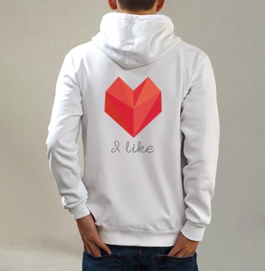 Геометрическое сердце с надписью I like – стиль и эмоции - Sabbers Secret Shop