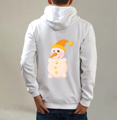 SNOWMAN in orange / Снеговик в оранжевом - Магазин футболок sabelskaya - Дизайнерские принты