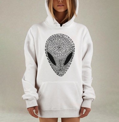 УФО БЛЭК, Hoodie Mjhigh Dig, оверсайз, утепленная