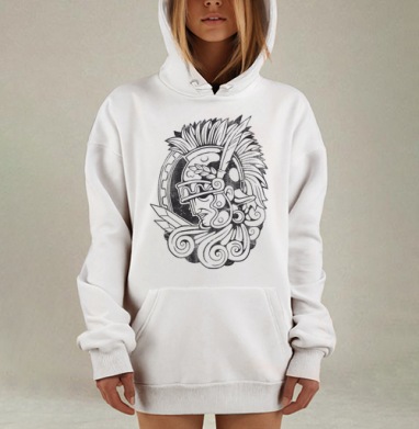 Античный воин в шлеме мечом и лавровыми листьями воин, Hoodie Mjhigh Dig, оверсайз, утепленная